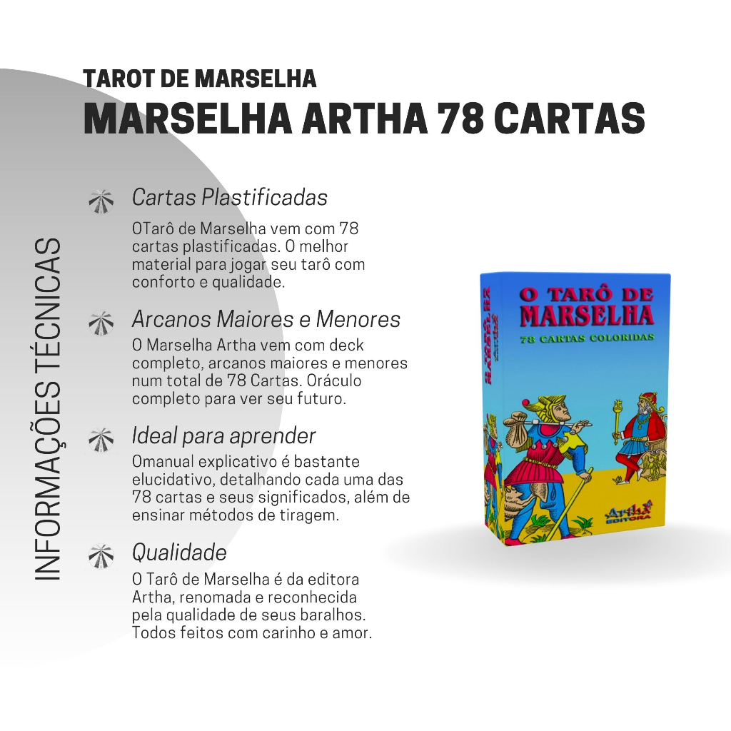 Cartas TAROT MARSELLA - Comprar en BOÊM